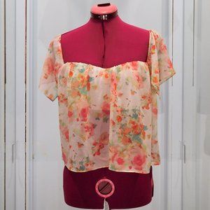 Zara Floral Crop Top